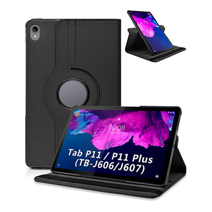 Funda para tablet Lenovo tab p11 personalizada foto giratoria 360 negra