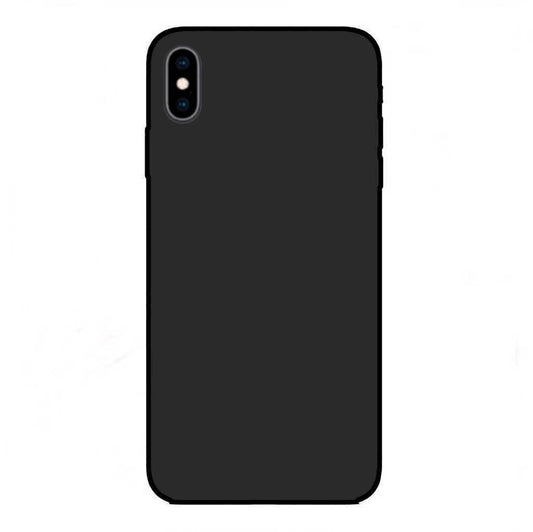 Funda para IPHONE X APPLE I-PHONE negra personalizada carcasa GEL flexible con tu foto