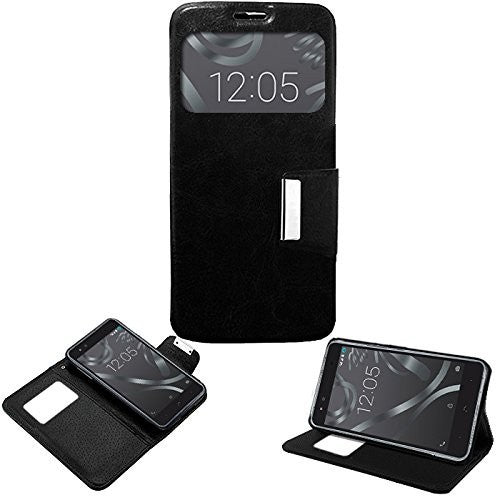 Funda personalizada para BQ E5 4G TAPA libro ventana con interior flexible con tu foto o logo