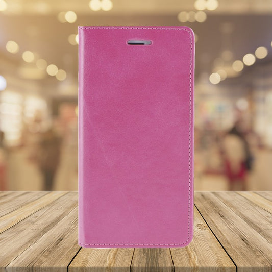 Funda personalizada para SAMSUNG J5 2017 TAPA libro ROSA con interior gel con tu foto o logo